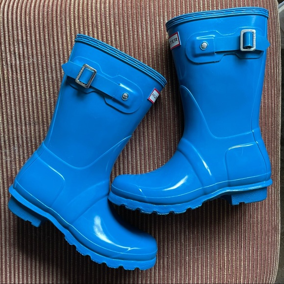 New Hunter original short gloss rainboots rain boot boots size